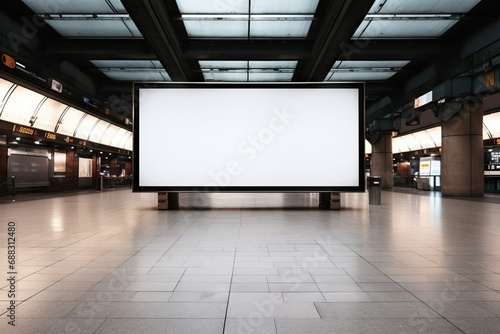 frame empty board indoor concept Business channel alpha screen white mock billboard hall Airport banner blank poster background aerodrome advertisement
