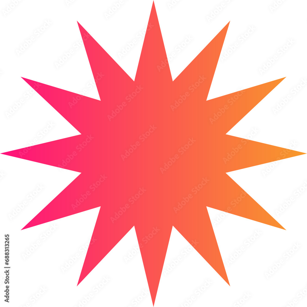 pink star shape brutalist abstract geometric style pink star shape brutalist abstract geometric style