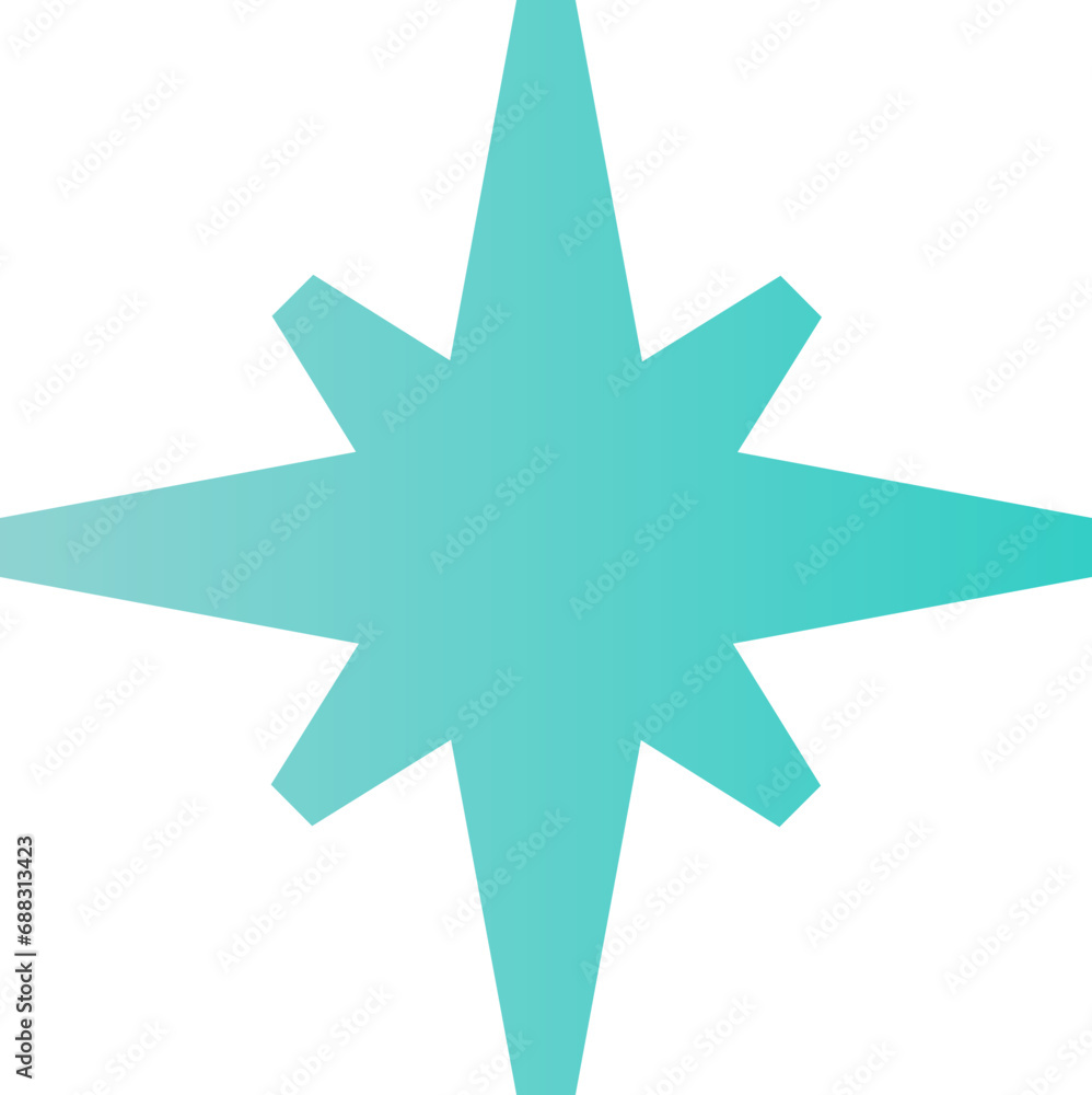 blue star shape brutalist abstract geometric style blue star shape brutalist abstract geometric style