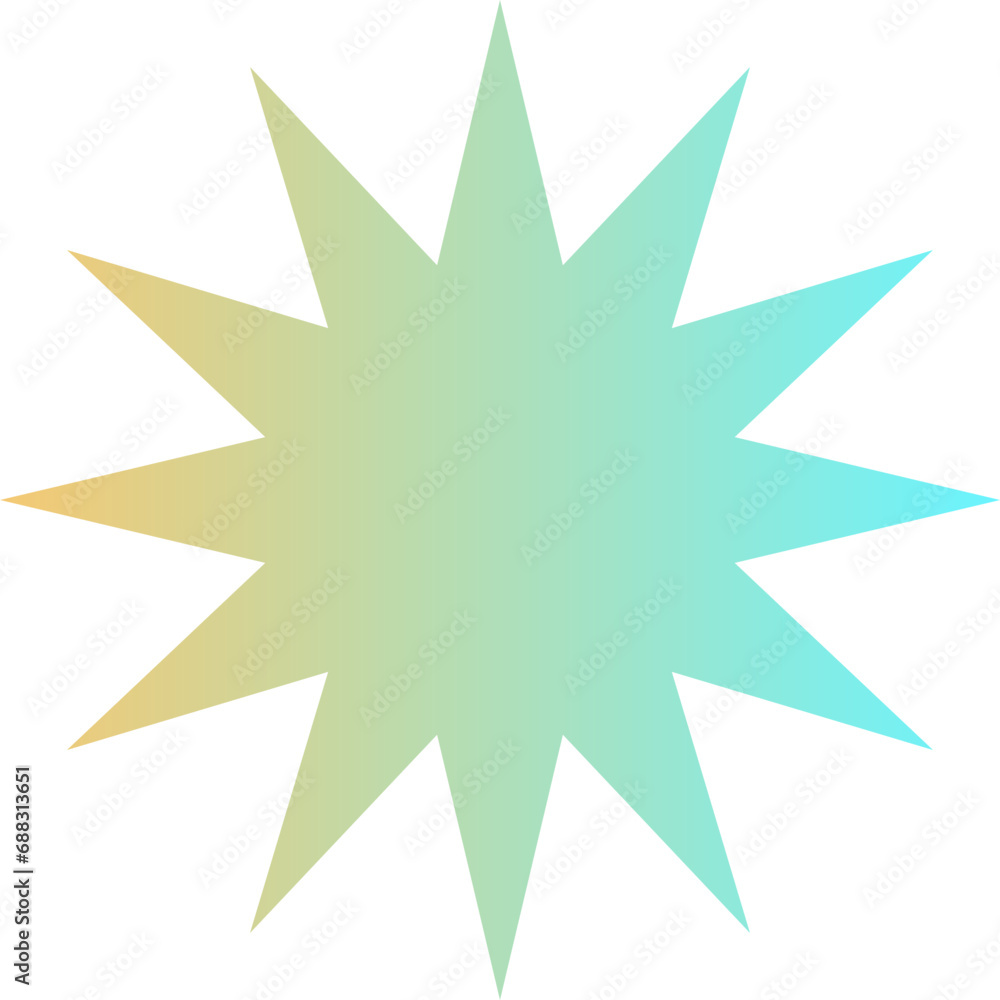 blue star shape brutalist abstract geometric style blue star shape brutalist abstract geometric style