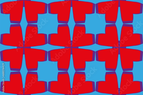 Modern pattern with geometric ornaments for invitation card, scrapbook, banner, postcard. 