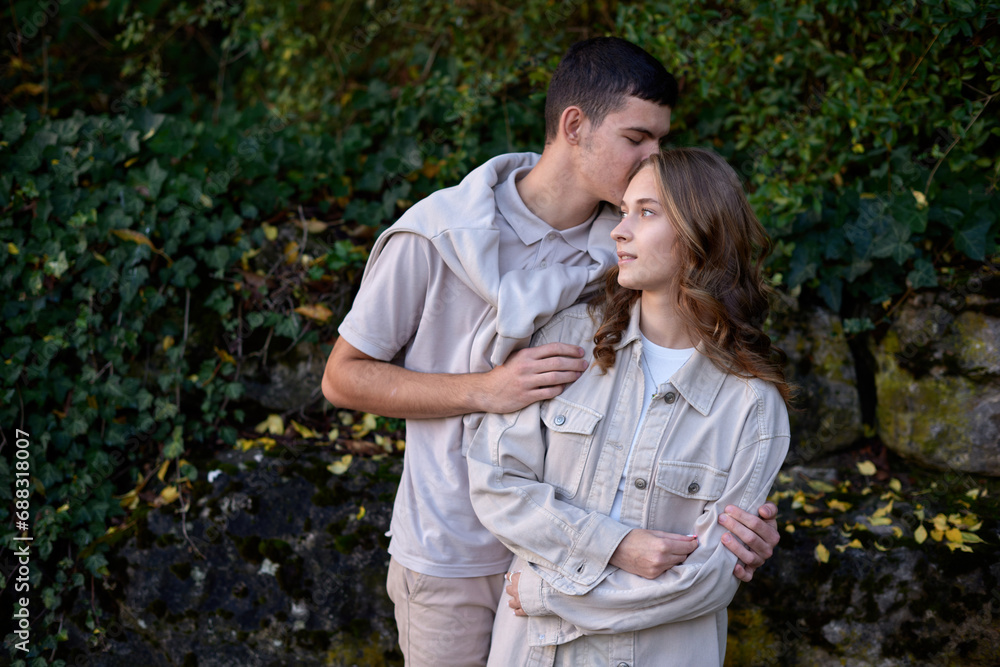 Young Cute Female Hugs Boyfriend. In Autumn Outdoor. Lovers Walking in Park. Attractive Funny Couple. Lovestory in Forest. Man and Woman. Cute Lovers in the Park. Family Concept. Happy Couple. Young Cute Female Hugs Boyfriend. In Autumn Outdoor. Lovers Walking in Park. Attractive Funny Couple. Lovestory in Forest. Man and Woman. Cute Lovers in the Park. Family Concept. Happy Couple.