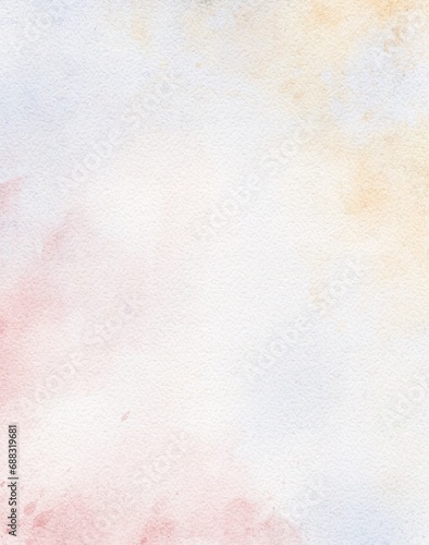 Abstract pink painted watercolor paper background texture, pastel watercolor design with digital painted for template