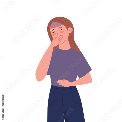 nauseous girl symptom