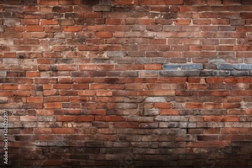 Banner Text Space Copy Texture Background Brickwork Panorama Wall Brick Old Red Brown Dark vintage exposed bricklaying bumpy casual attire concrete
