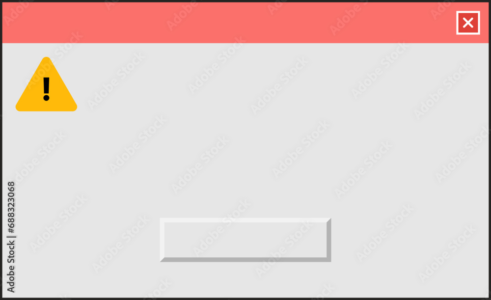 user interface warning message, pc dialog box user interface warning message, pc dialog box