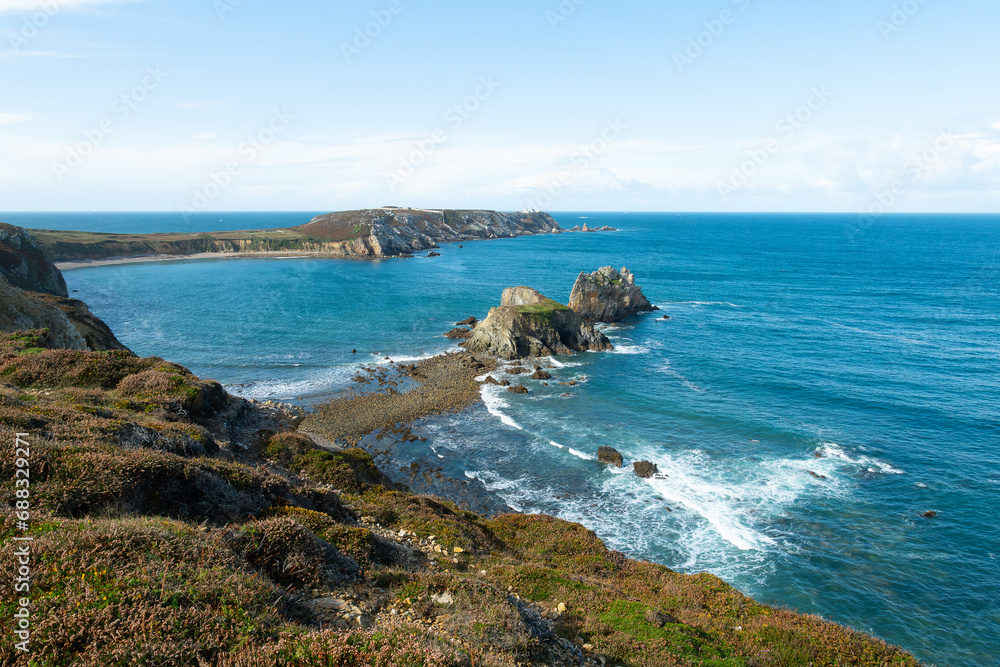 Joli paysage de mer sur la presqu'île de Crozon - Bretagne France