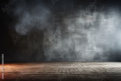 floor concrete dark Texture background mist fog haze cement old rough blank dirty material construction abstract grunge design room empty architecture surface nobody photo