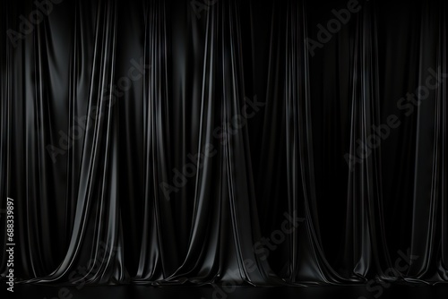 background black drapes curtain drape funeral interior announcement art audience ceremony classic clothes concert dark drama dramatic elegant entrance event fabric front