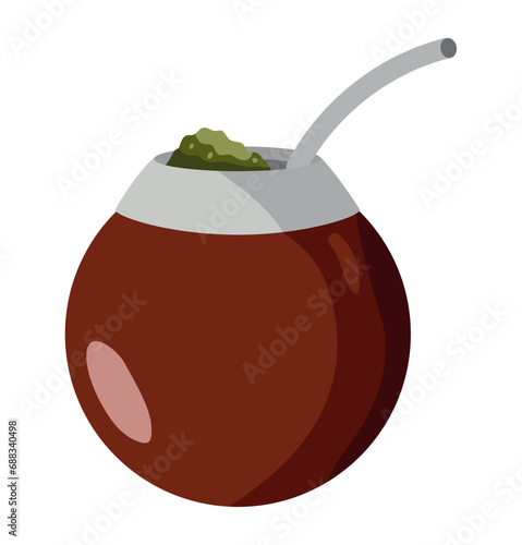 mate gourd and bombilla