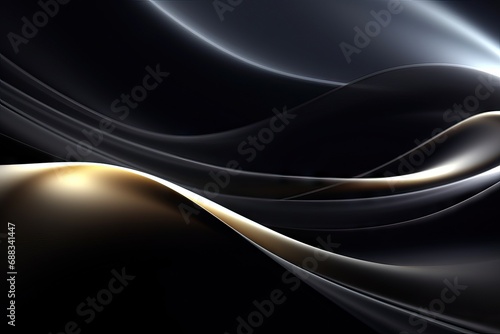 spots glowing wave line smooth background black gray silver Abstract dark shine wallpaper illusion form soft white glow luxury highcoloured flow shiny