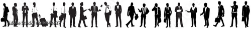 white background businessman silhouette