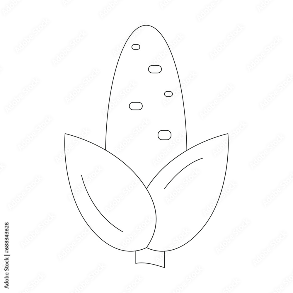 Corn icon vector