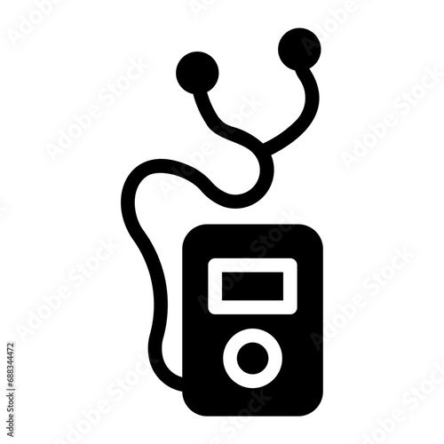 music player Solid icon