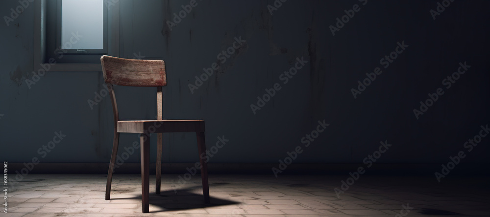 old chair in an abandoned room 2 old chair in an abandoned room 2