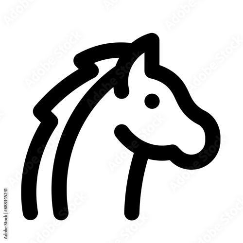 Horse Line UI Icon