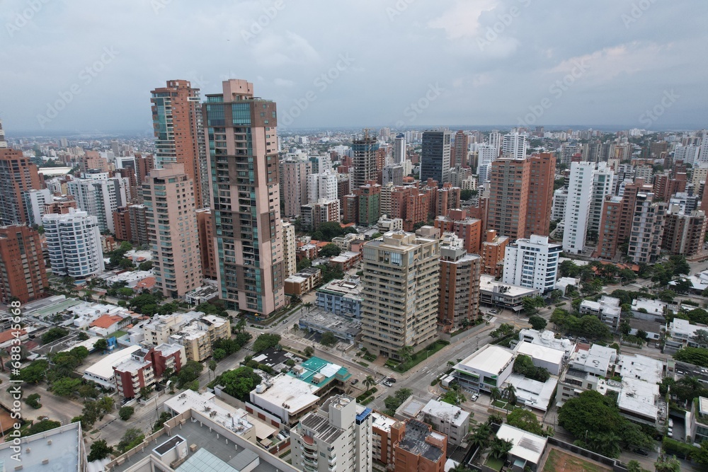 Aerial views from over Barranquilla, Colombia Aerial views from over Barranquilla, Colombia