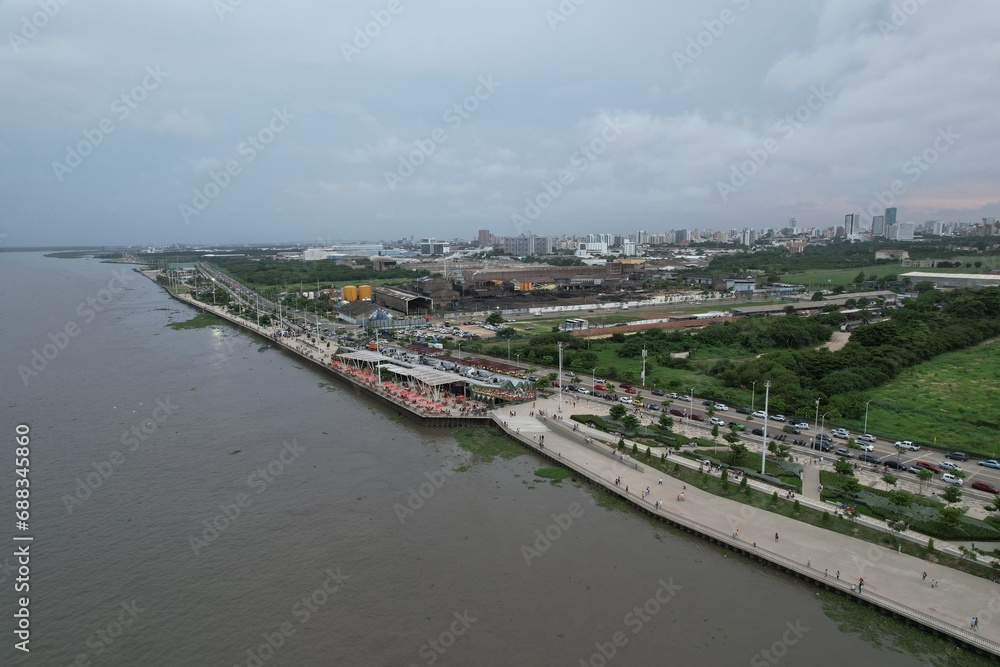 Obraz premium Aerial views from over Barranquilla, Colombia