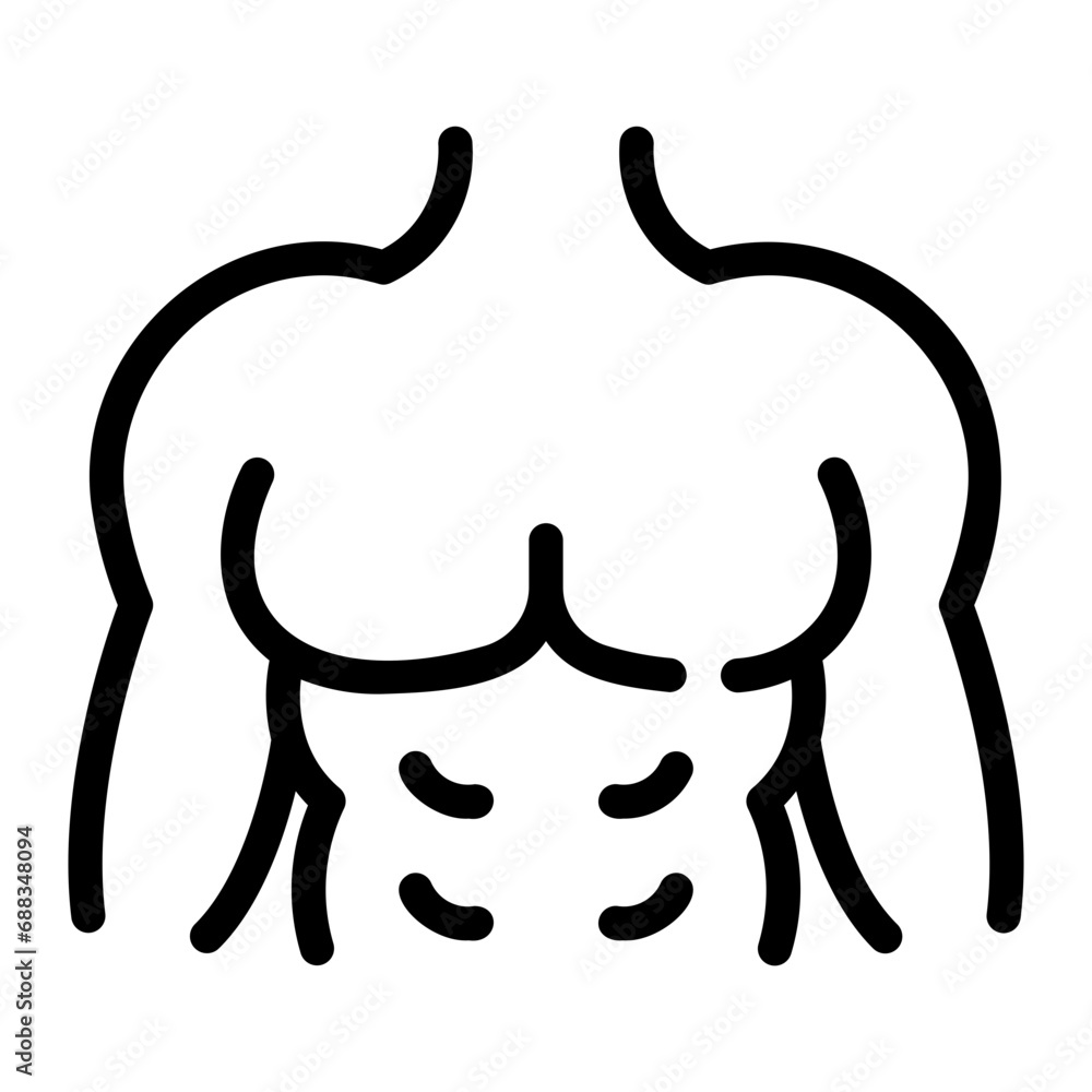six pack Line Icon