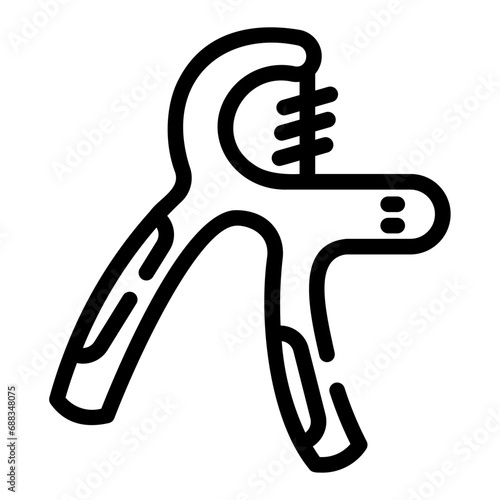hand grip Line Icon