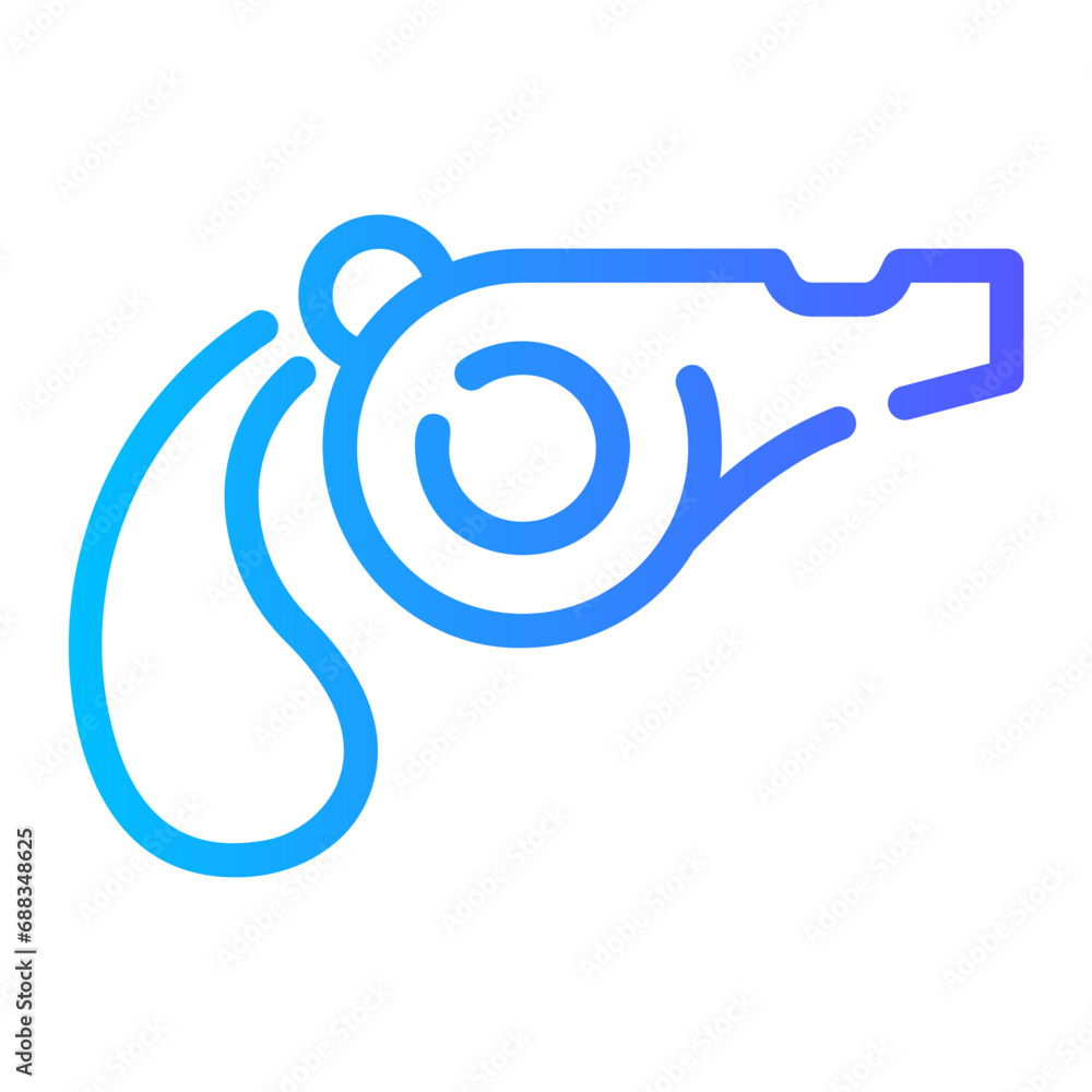 whistle Line Gradient Icon