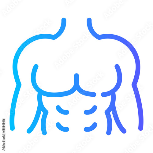 six pack Line Gradient Icon