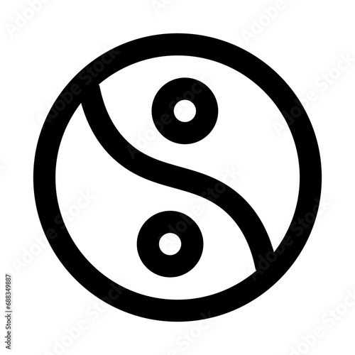 Yin Yang Line UI Icons