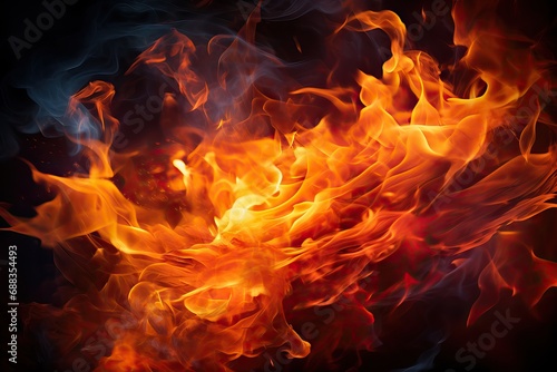 background flames Fire burn hell abstract hot fuel element black phoenix emergency night colourful heat pattern power inferno warm blazing passion red glow dark border