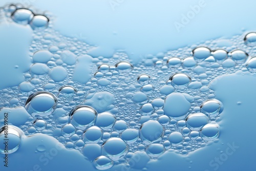 water blue soap foam bubble Border froth liquid transparent pattern texture soft bathe washing shampoo shower background