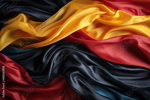 germany flag colorful waving german berlin europa european wind free freedom capital wave print textile material new background symbol jack signs banner texture dry central center photo