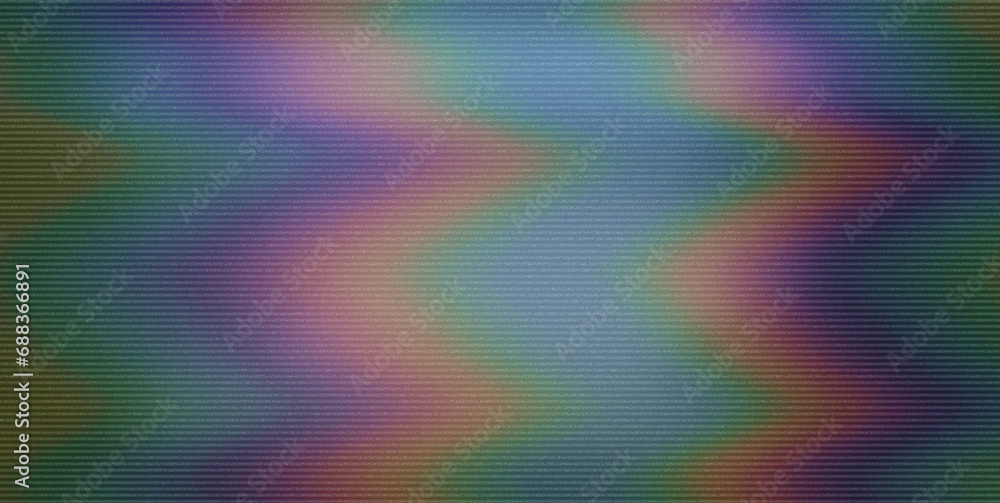 Glitched flickering background, exhibiting distortion, noise, and scanlines reminiscent of an aging VHS tape displayed on a screen.