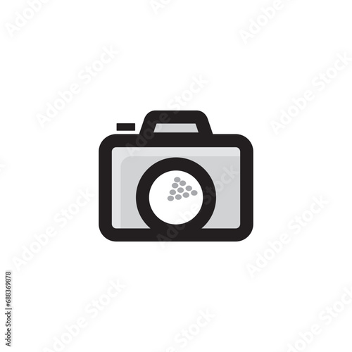 photo golf logo design vector illustration.