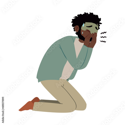 nauseous man indigestion