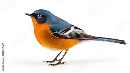 Blue-fronted redstart Phoenicurus frontalis beautiful