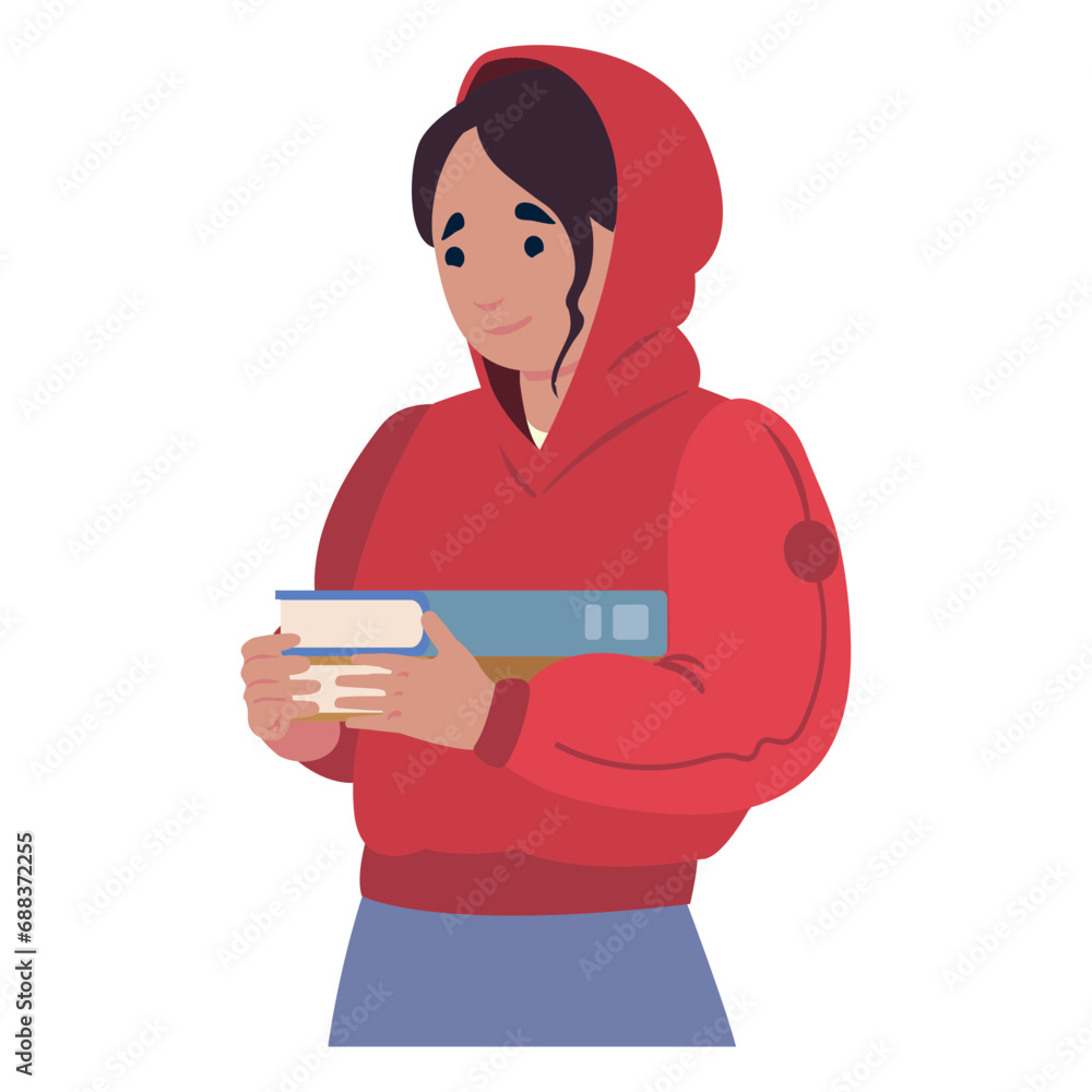girl with book girl with book