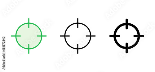 Target icon set. goal icon vector. target marketing icon vector