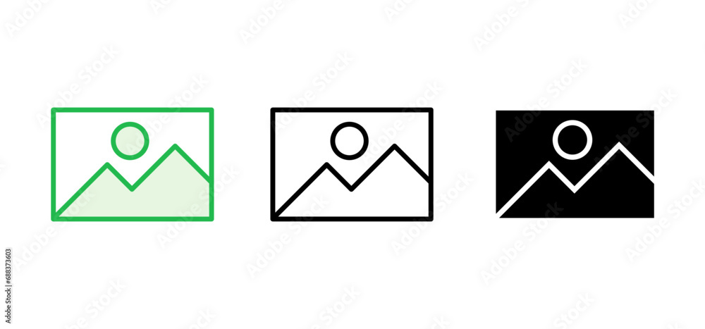 Picture icon set. photo gallery icon symbol Picture icon set. photo gallery icon symbol