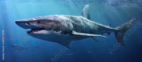 The Carcharias taurus is a worldwide shark found in subtropical and temperate waters. photo