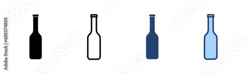 Bottle icon vector. bottle sign and symbol