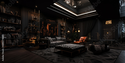 interior design for dark vibe gallery.hd background wallpaper
