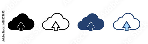 Cloud icon vector. cloud sign and symbol