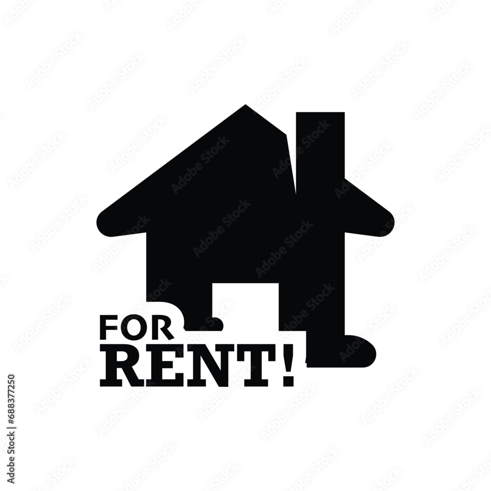 Real estate house icon silhouette design template Real estate house icon silhouette design template