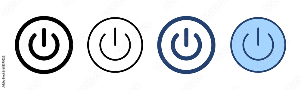 Power icon vector. Power Switch sign and symbol. Electric power Power icon vector. Power Switch sign and symbol. Electric power