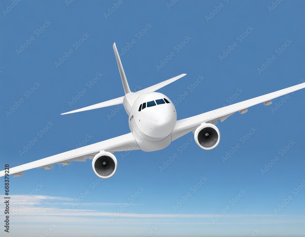 Obraz premium 空を飛ぶ飛行機