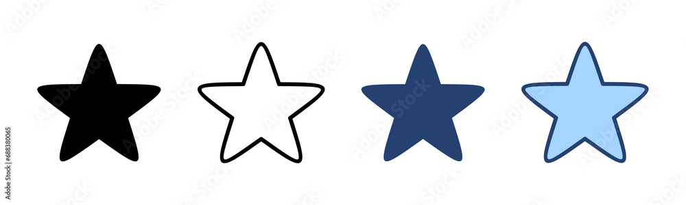 Fototapeta premium Star icon vector. rating sign and symbol. favourite star icon