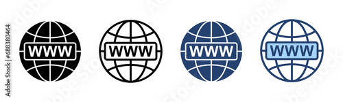 Web icon vector. go to web sign and symbol. web click icon. Global search icon