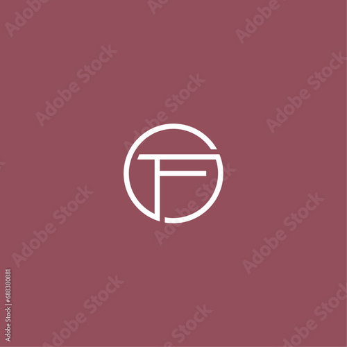 creative logo design letter GFS photo