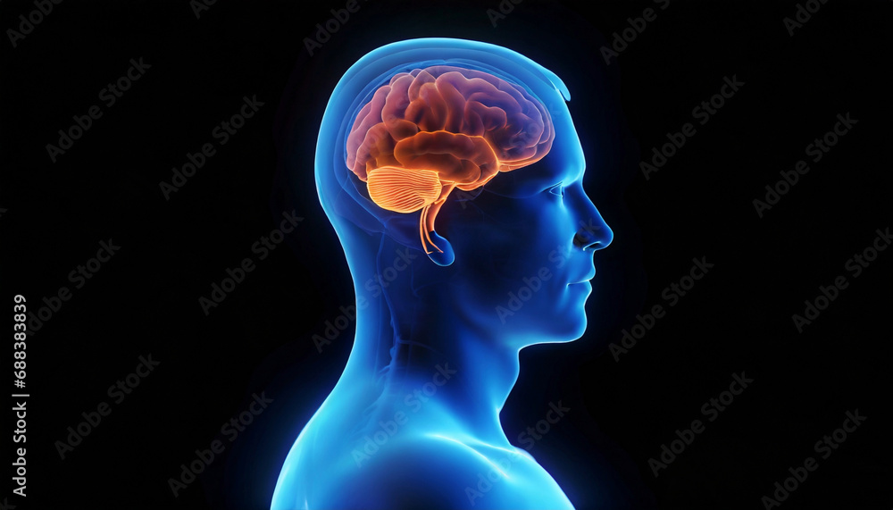 he Active Human Brain Inside a Man's Body. Generative AI