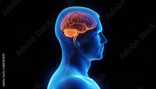 he Active Human Brain Inside a Man's Body. Generative AI