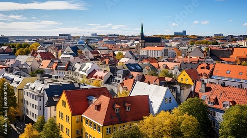 City of Gothenburg rooftops panoramic view
 photo